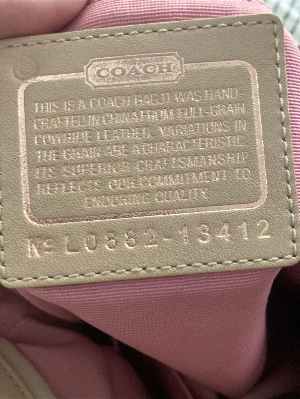 Coach Parker Pleated Tan Leather Shoulder Bag